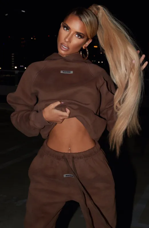 Ivy Luxe Hoodie - Chocolate sold by Babyboo Fashion