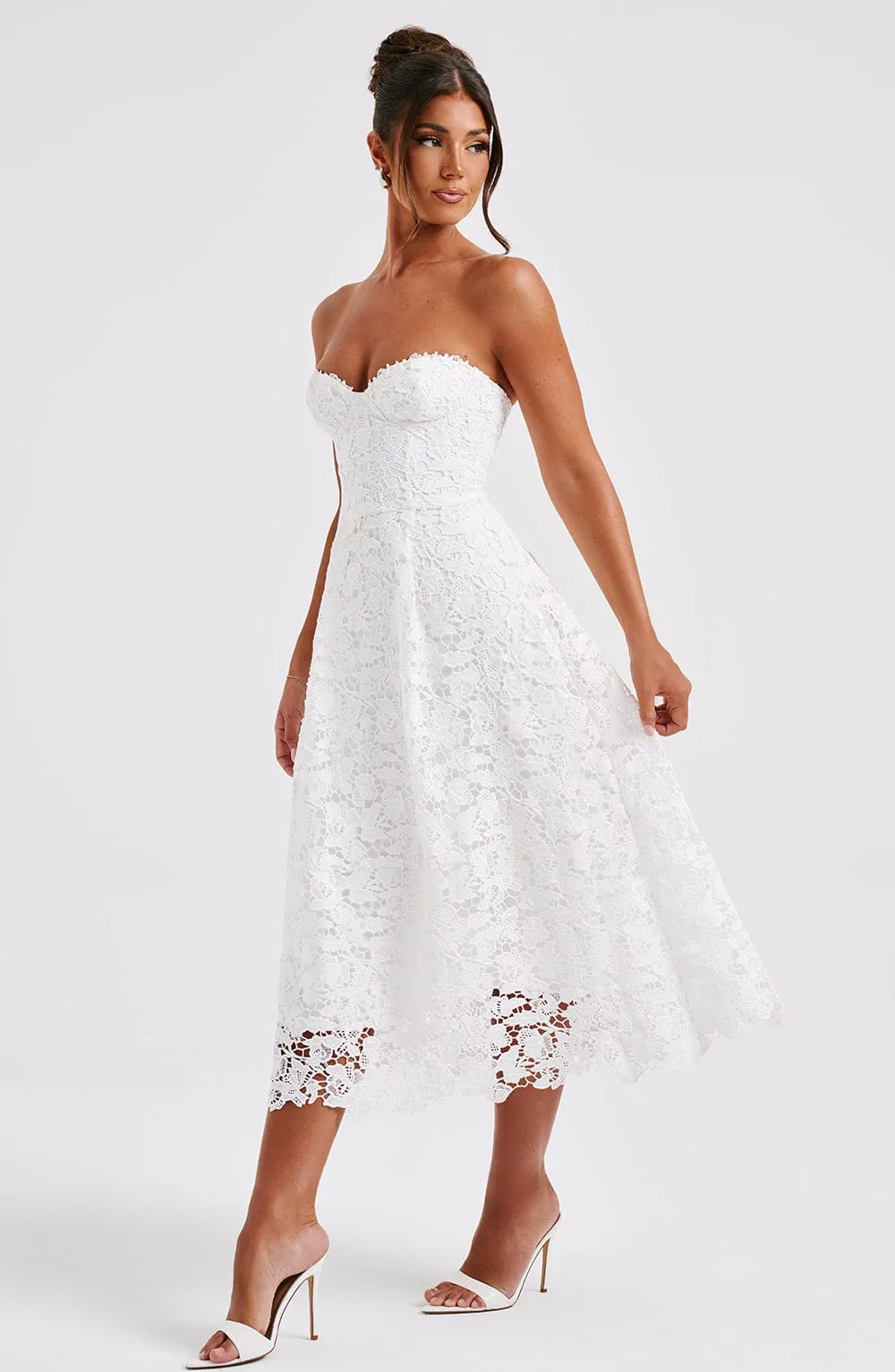 Ishani Midi Dress - Ivory sold by Babyboo Fashion product image thumbnail 3