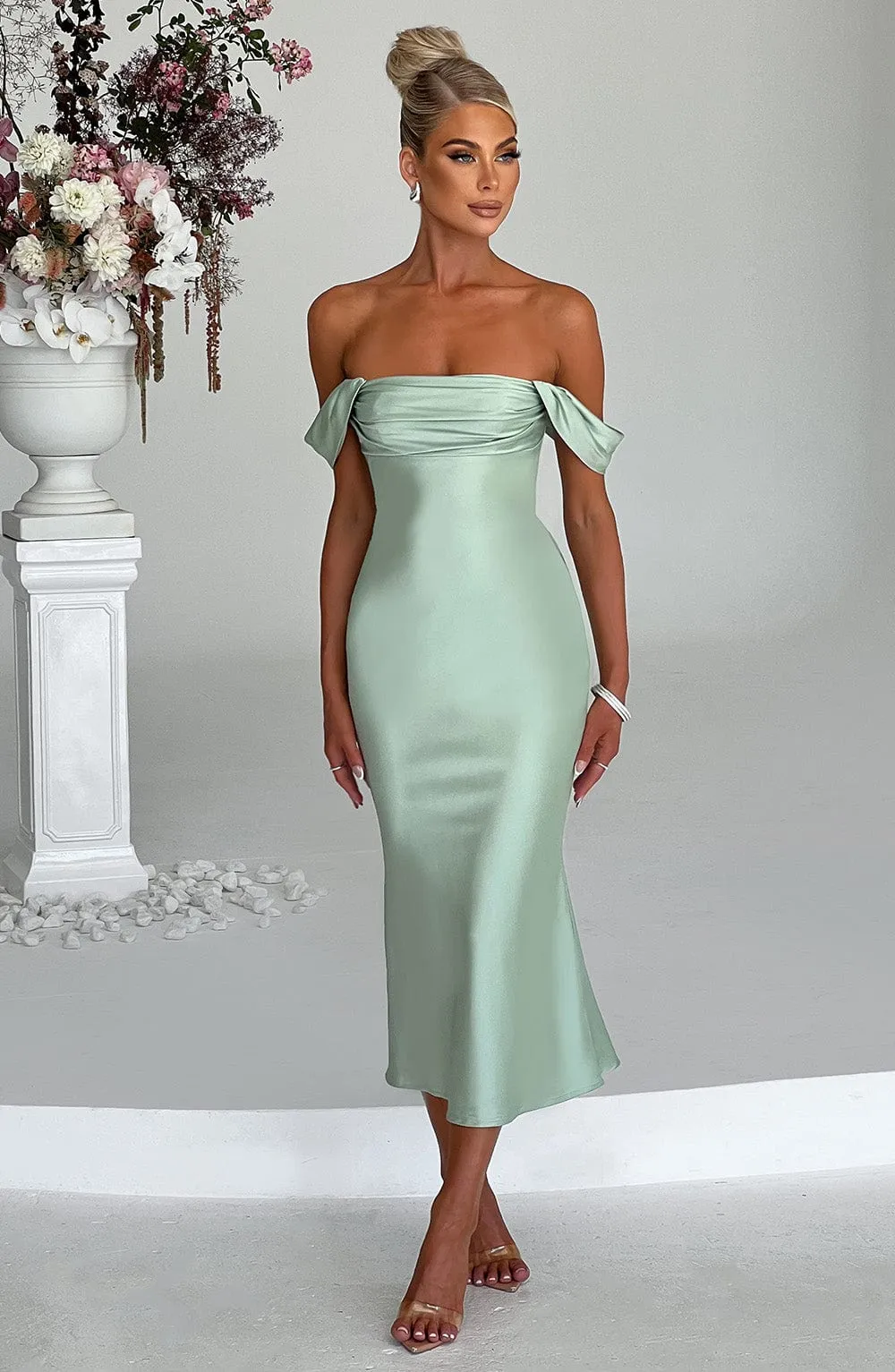 Jennifer Midi Dress - Mint sold by Babyboo Fashion product image thumbnail 2