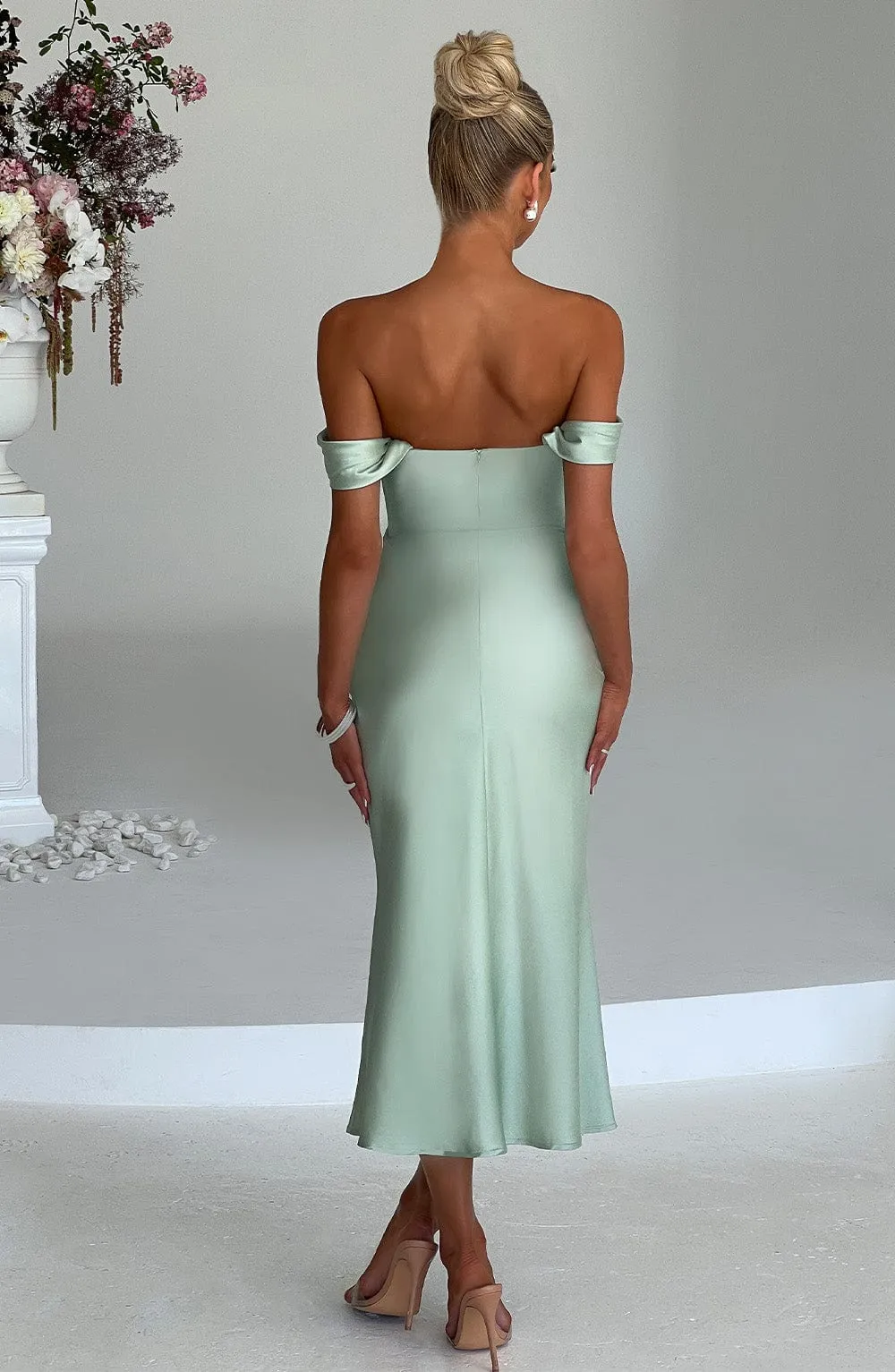 Jennifer Midi Dress - Mint sold by Babyboo Fashion product image thumbnail 3