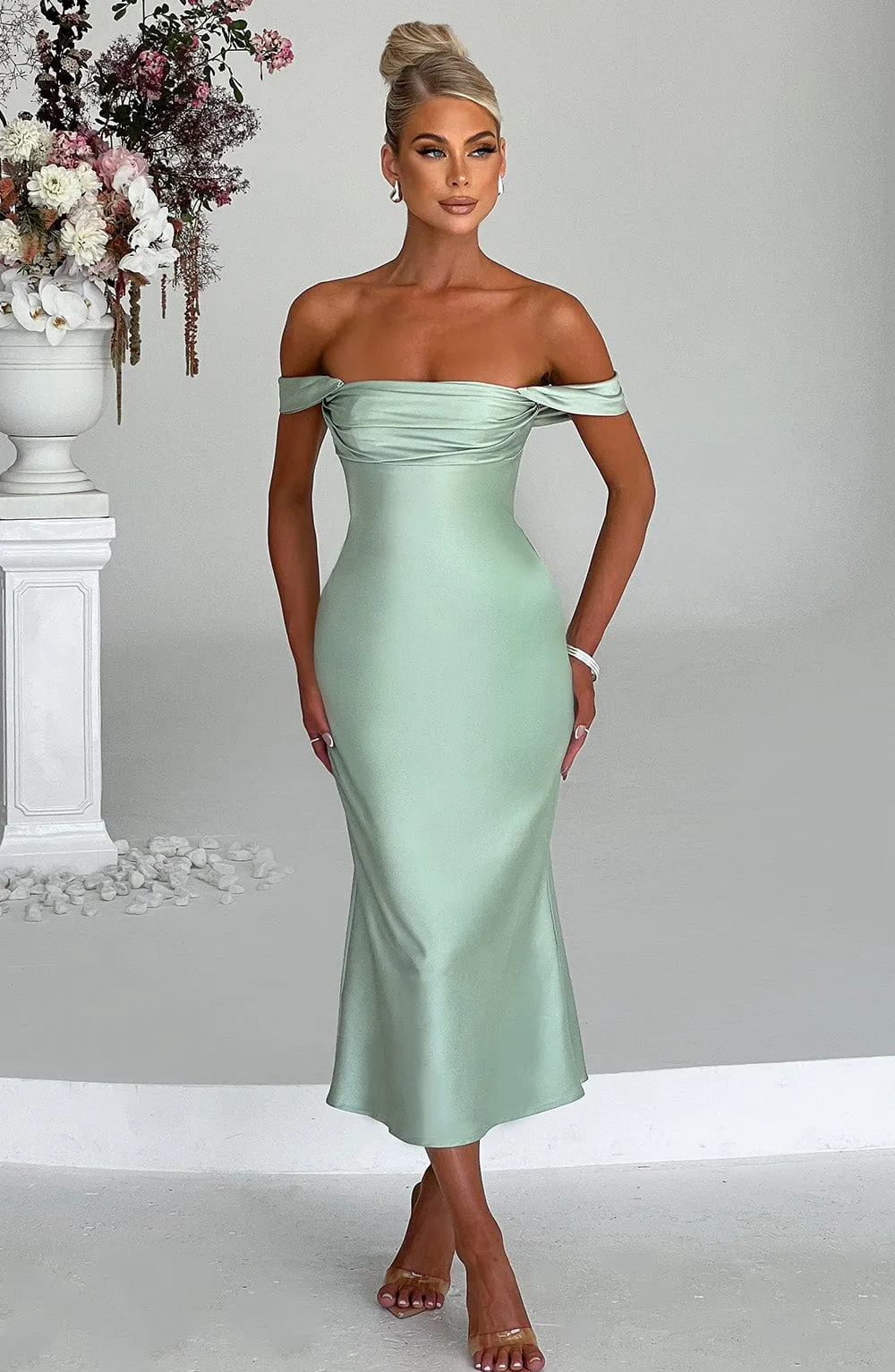 Jennifer Midi Dress - Mint sold by Babyboo Fashion product image thumbnail 5