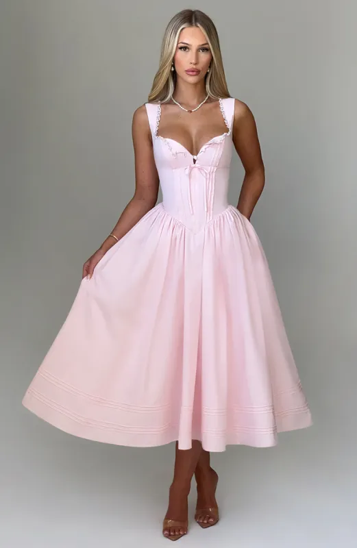 Marlena Midi Dress - Blush sold by Babyboo Fashion