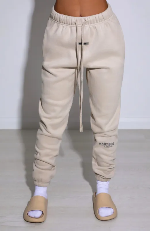 Ivy Luxe Trackpant - Beige made by Babyboo Fashion