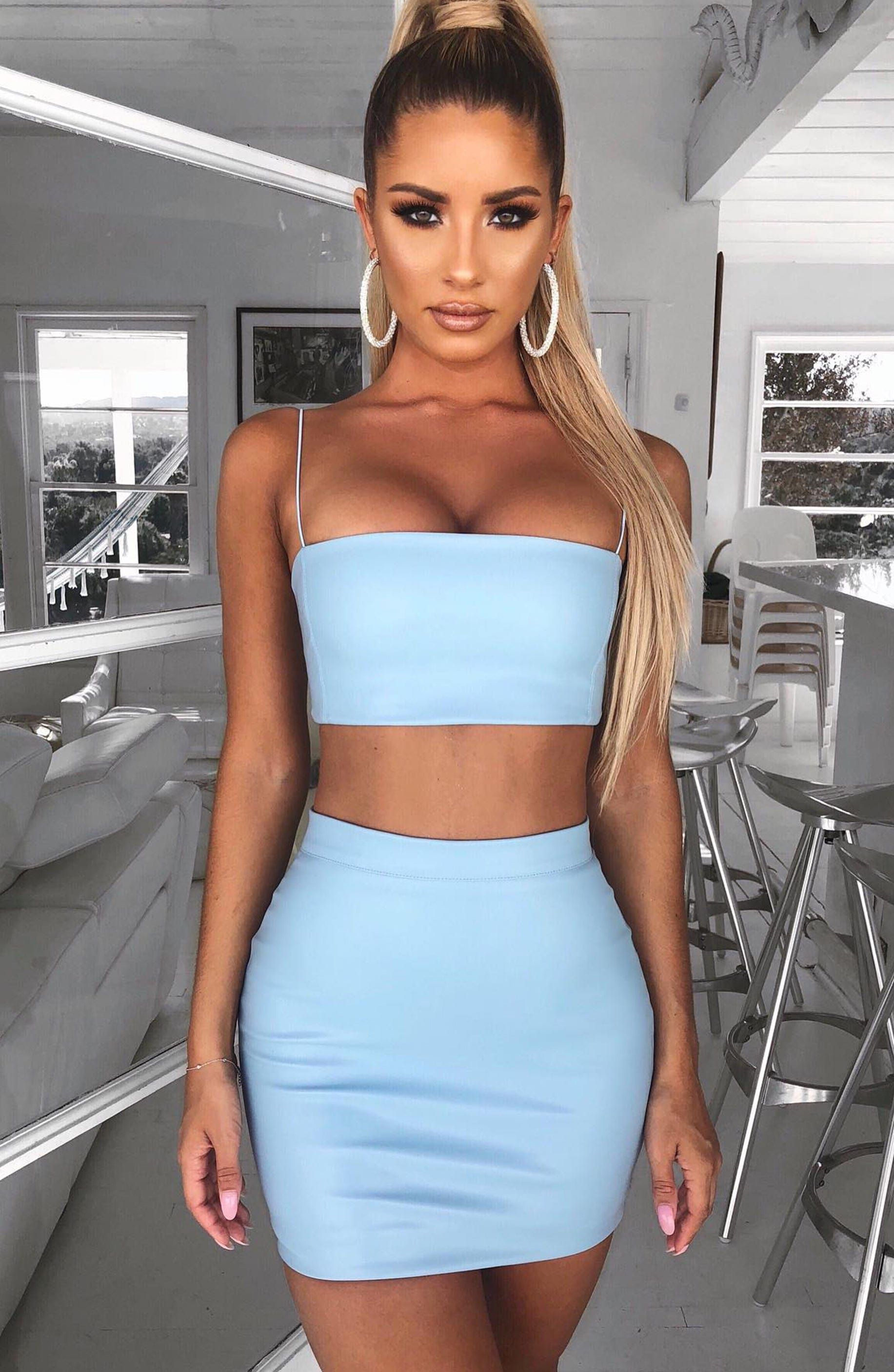 Kiki Crop - Baby Blue sold by Babyboo Fashion