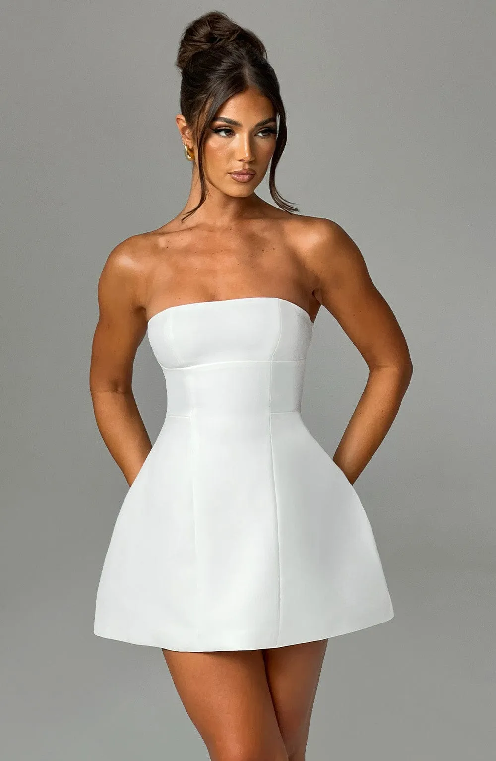 Asha Mini Dress - Ivory sold by Babyboo Fashion product image thumbnail 3