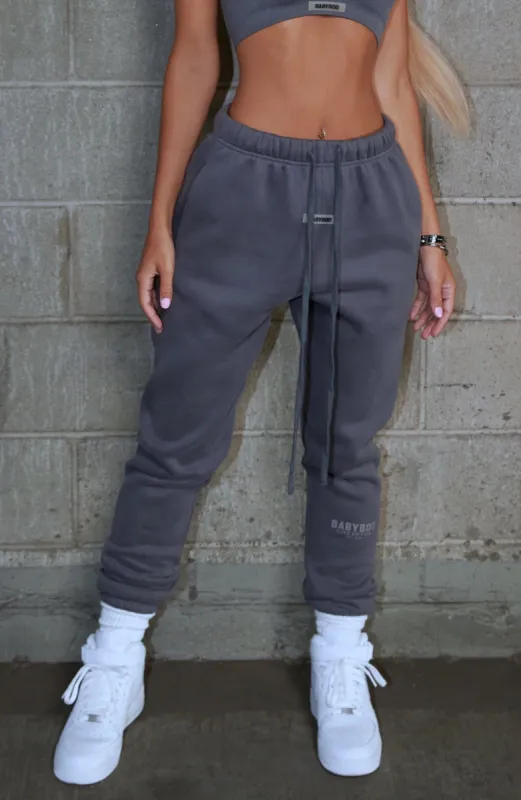 Ivy Luxe Trackpant - Charcoal made by Babyboo Fashion