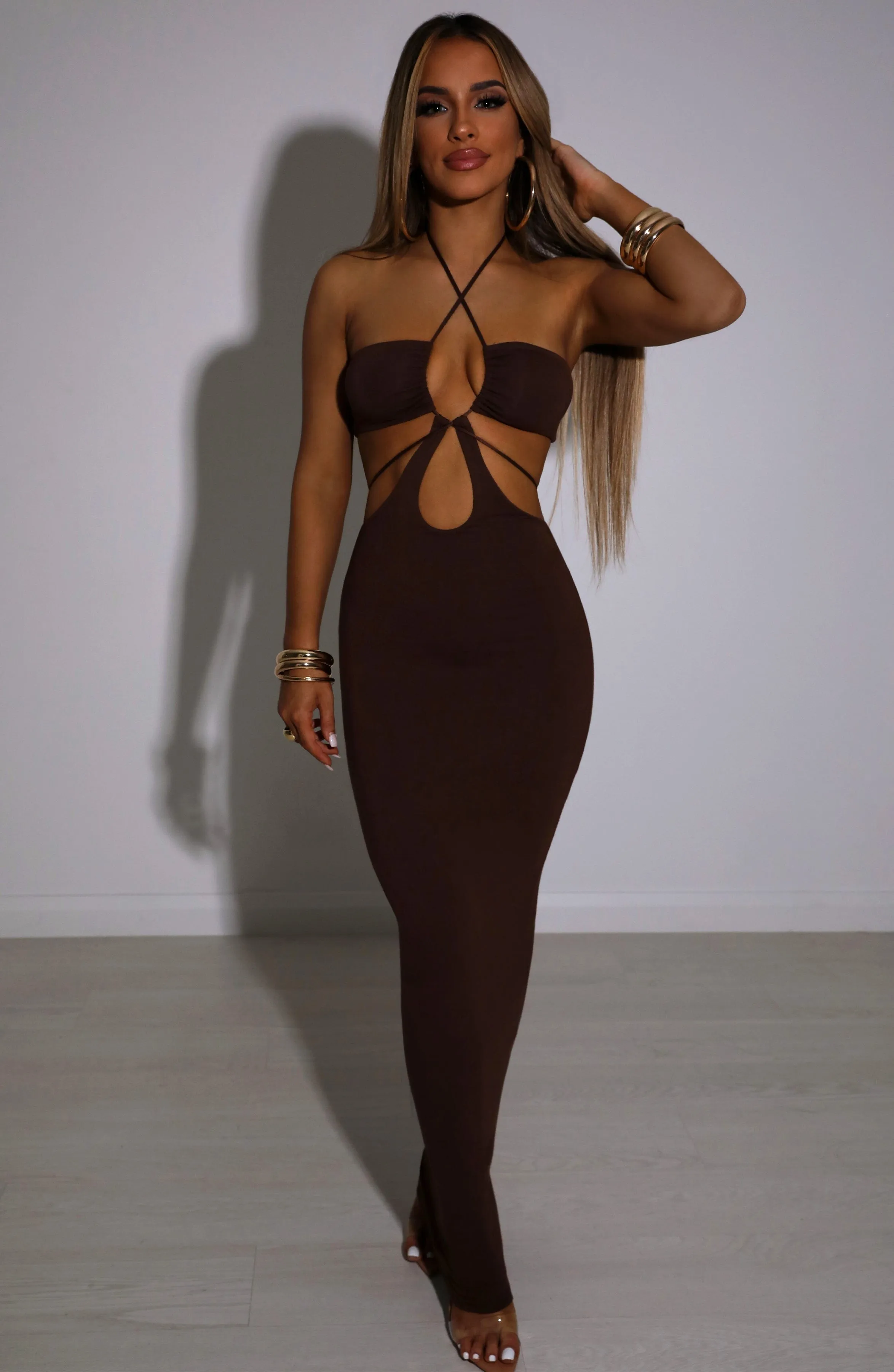 Tasha Maxi Dress - Chocolate sold by Babyboo Fashion product image thumbnail 5