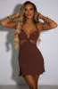 Kamilla Mini Dress - Chocolate sold by Babyboo Fashion