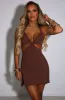 Kamilla Mini Dress - Chocolate sold by Babyboo Fashion