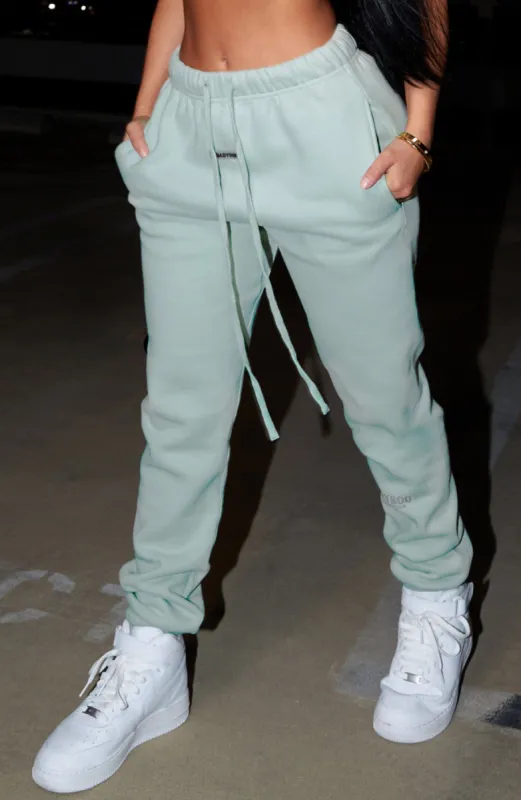 Ivy Luxe Trackpant - Sage made by Babyboo Fashion