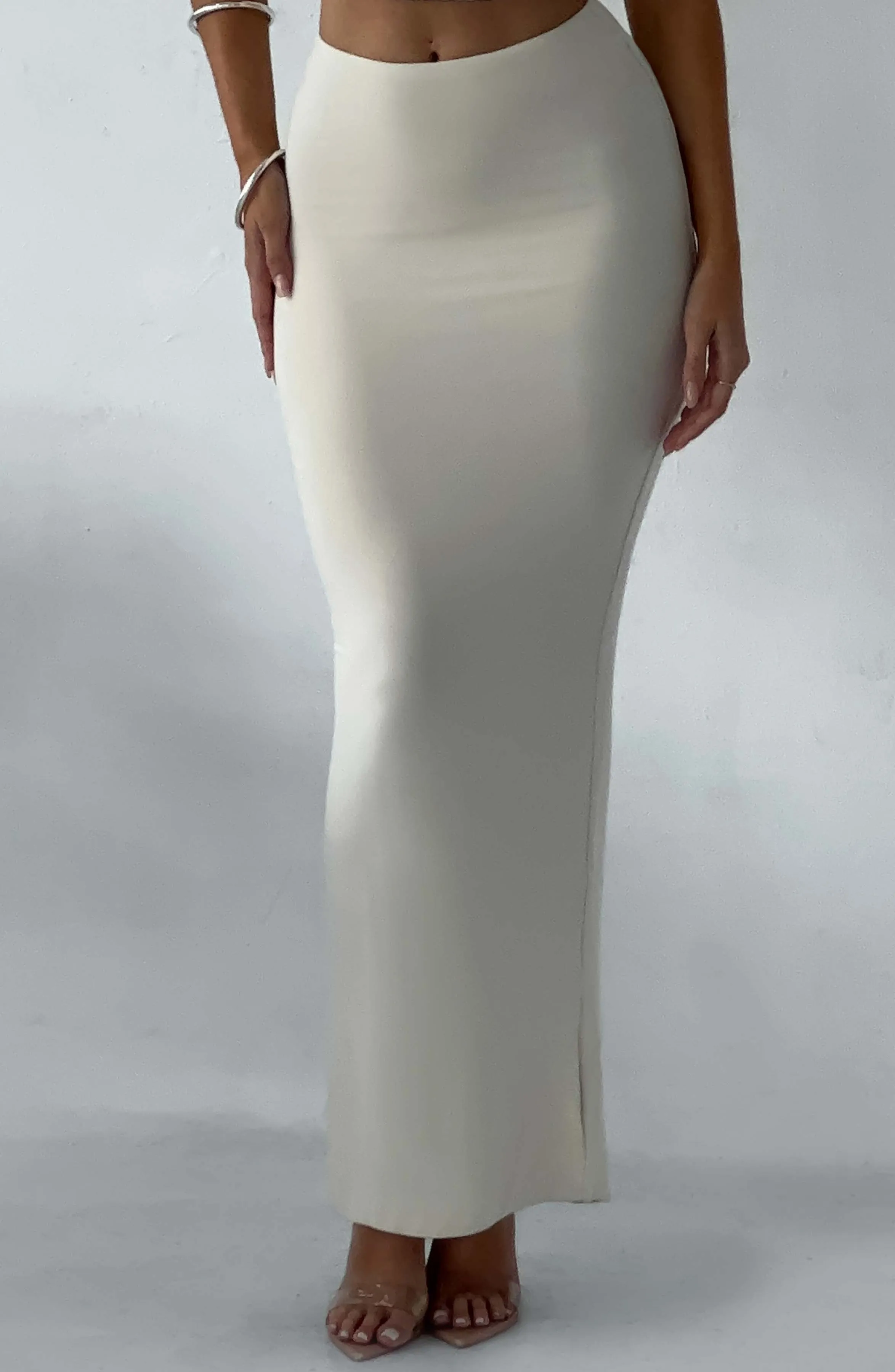 Yazmin Maxi Skirt - Cream sold by Babyboo Fashion product image thumbnail 5
