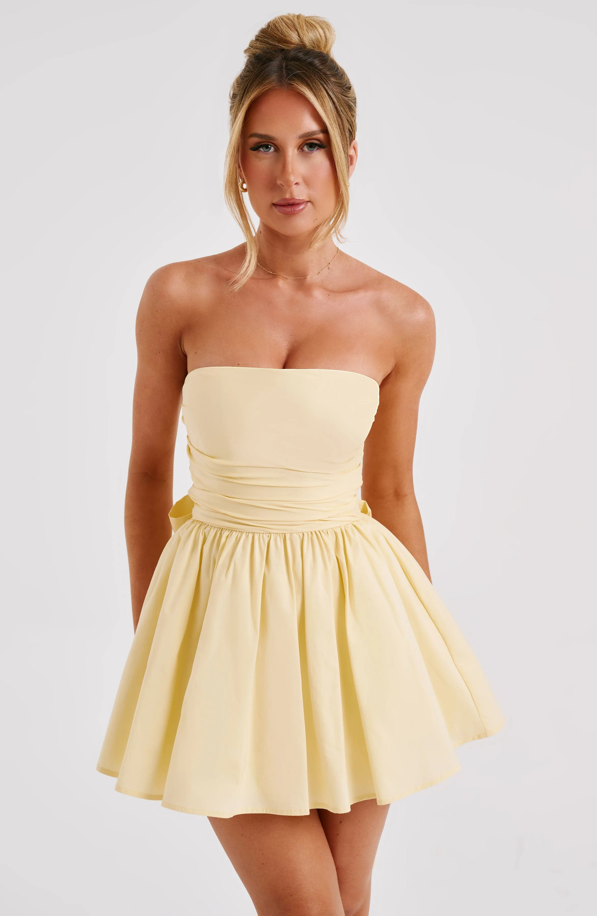Katrina Mini Dress - Lemon sold by Babyboo Fashion product image thumbnail 5