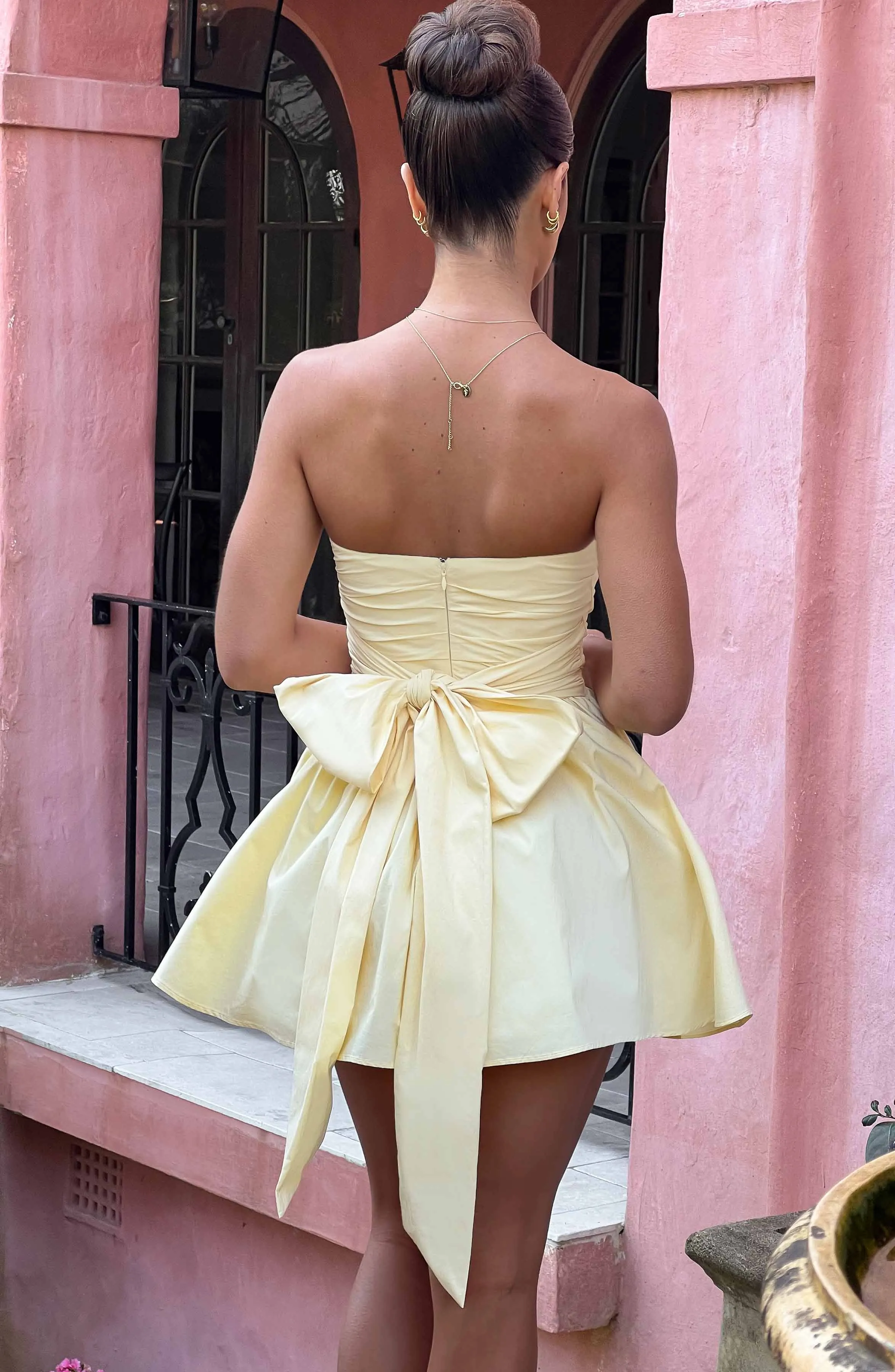 Katrina Mini Dress - Lemon sold by Babyboo Fashion product image thumbnail 2