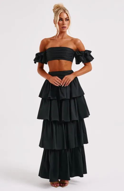 Joy Maxi Skirt - Black sold by Babyboo Fashion