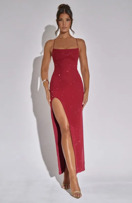 Tatum Maxi Dress - Red sold by Babyboo Fashion