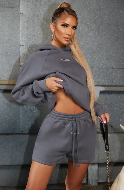 Ivy Luxe Hoodie - Charcoal sold by Babyboo Fashion