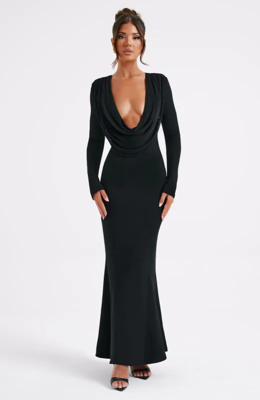 Martina Maxi Dress - Black sold by Babyboo Fashion