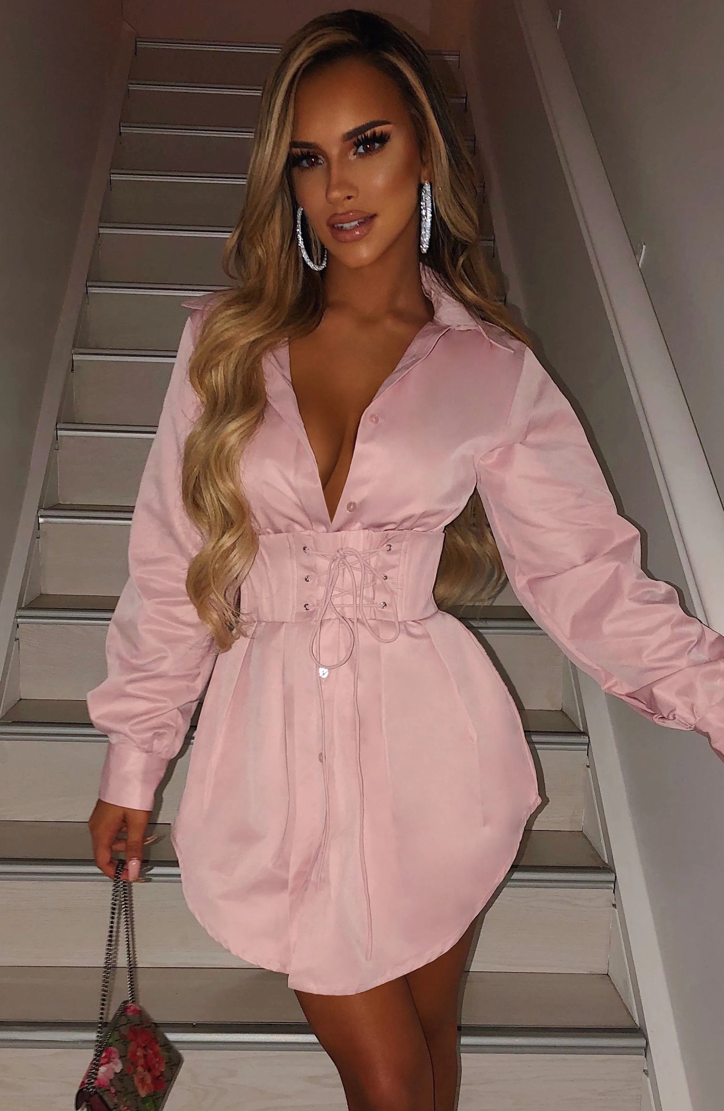 Lenette Shirt Dress - Dusty Pink sold by Babyboo Fashion product image thumbnail 2