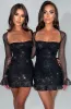 Brea Mini Dress - Black Sparkle sold by Babyboo Fashion