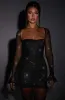Brea Mini Dress - Black Sparkle sold by Babyboo Fashion