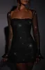 Brea Mini Dress - Black Sparkle sold by Babyboo Fashion