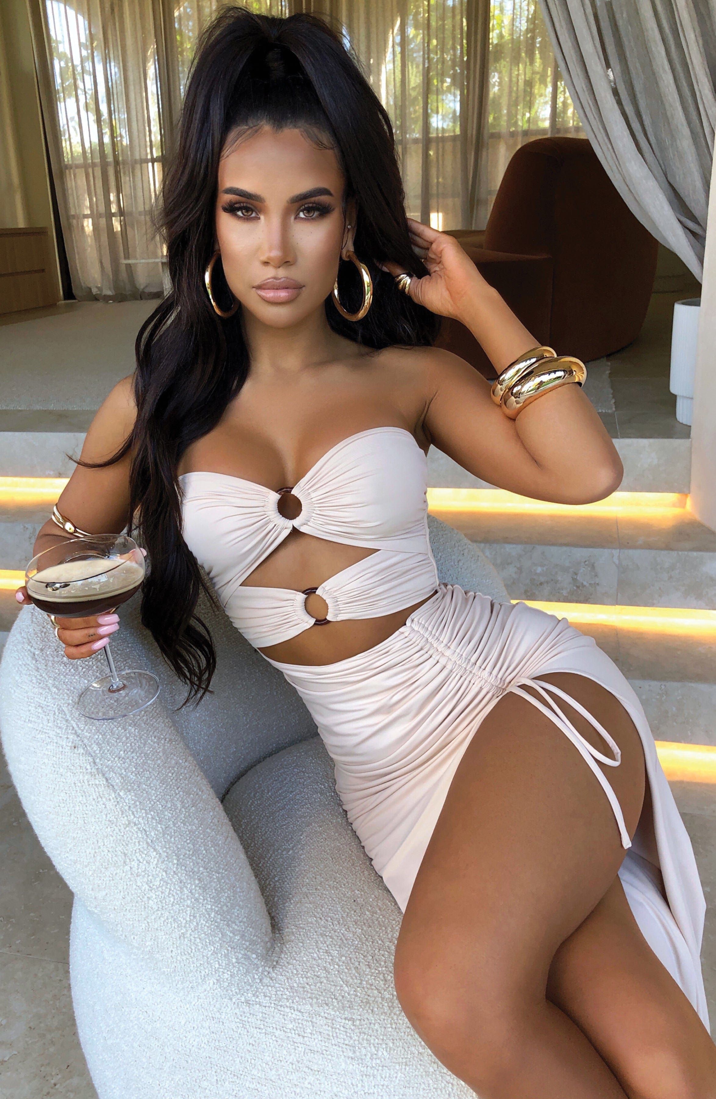 Sheree Maxi Dress - Nude sold by Babyboo Fashion