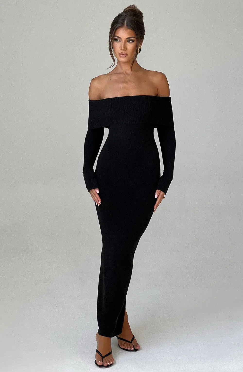 Beverley Knit Maxi Dress - Black sold by Babyboo Fashion product image thumbnail 5