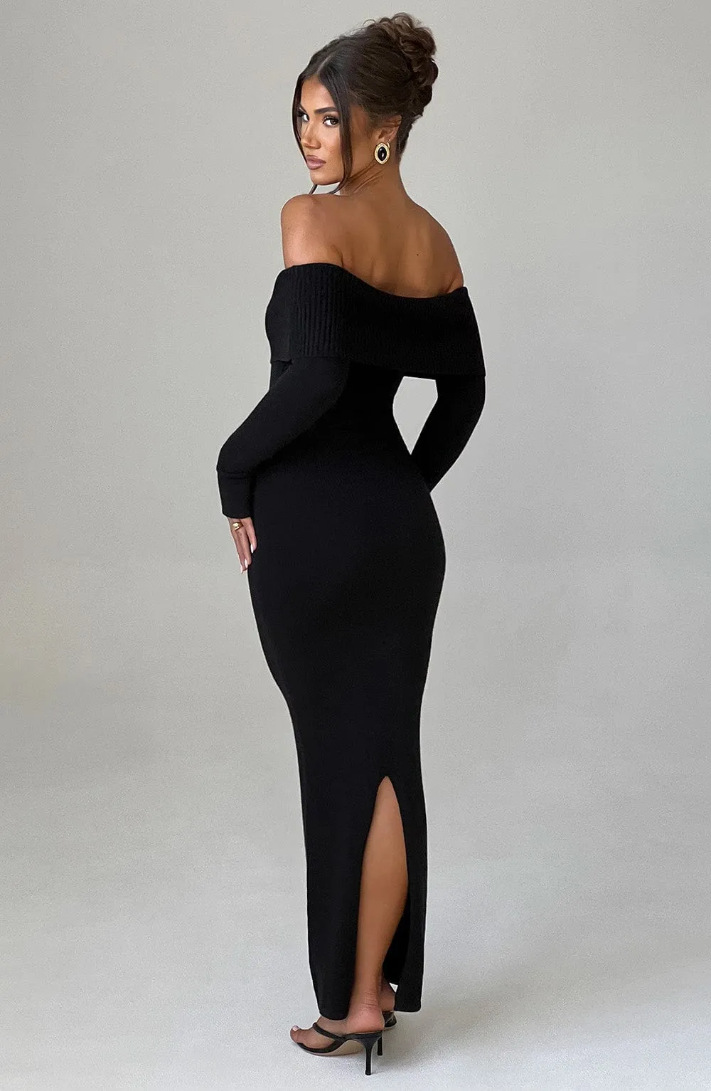 Beverley Knit Maxi Dress - Black sold by Babyboo Fashion product image thumbnail 3