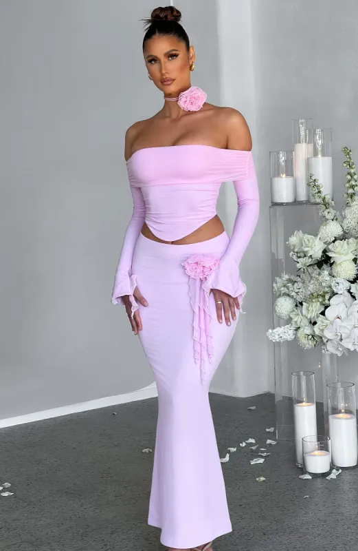 Deema Maxi Skirt - Pink sold by Babyboo Fashion