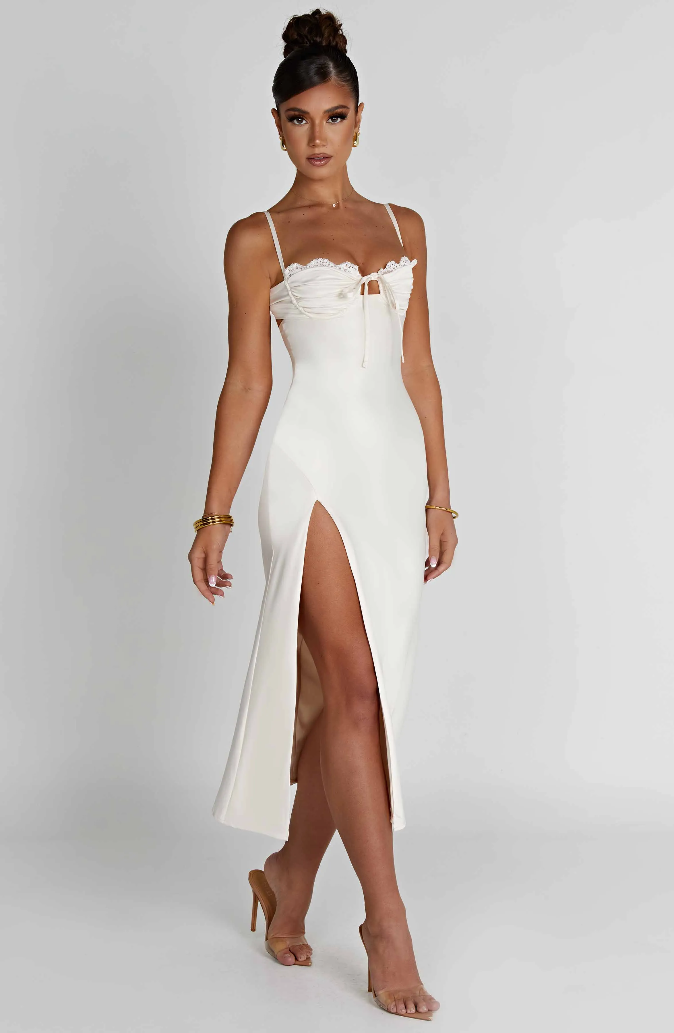 Ardelle Midi Dress - Ivory sold by Babyboo Fashion product image thumbnail 4