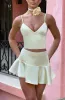 Louisa Mini Skirt - Lemon sold by Babyboo Fashion