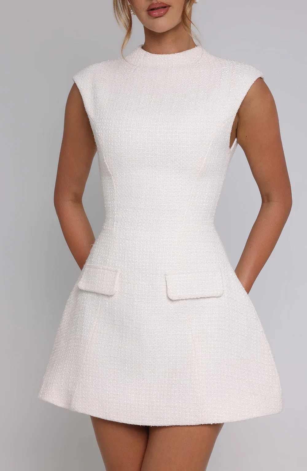 Blake Mini Dress - Ivory sold by Babyboo Fashion product image thumbnail 4