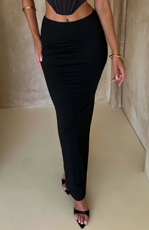 Astrid Maxi Skirt - Black sold by Babyboo Fashion