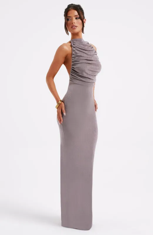 Nala Maxi Dress - Charcoal sold by Babyboo Fashion