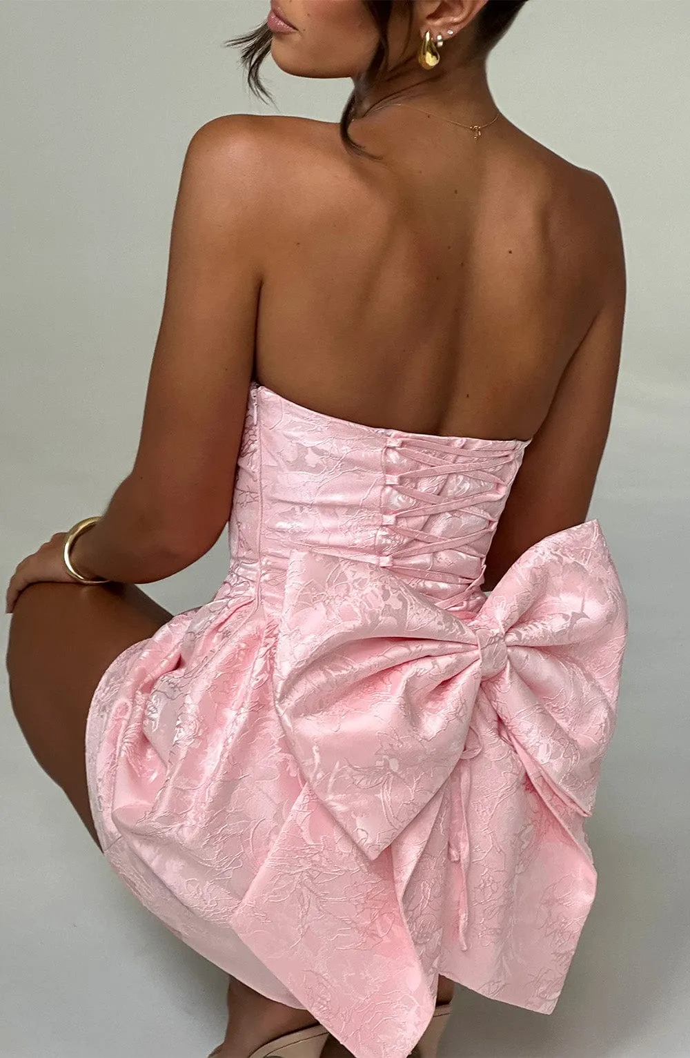 Elenora Mini Dress - Blush sold by Babyboo Fashion product image thumbnail 4