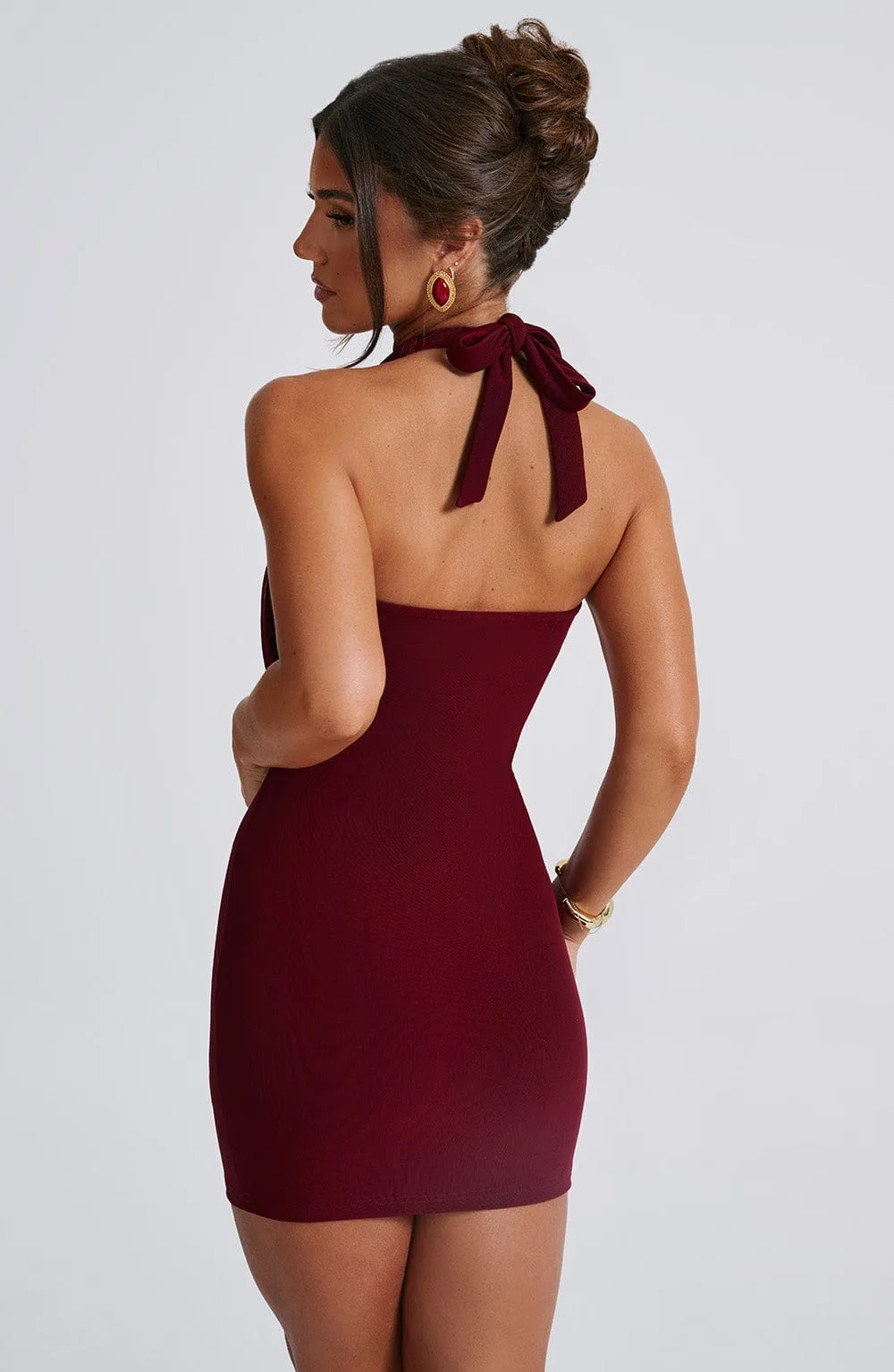 Fallon Mini Dress - Burgundy sold by Babyboo Fashion product image thumbnail 2