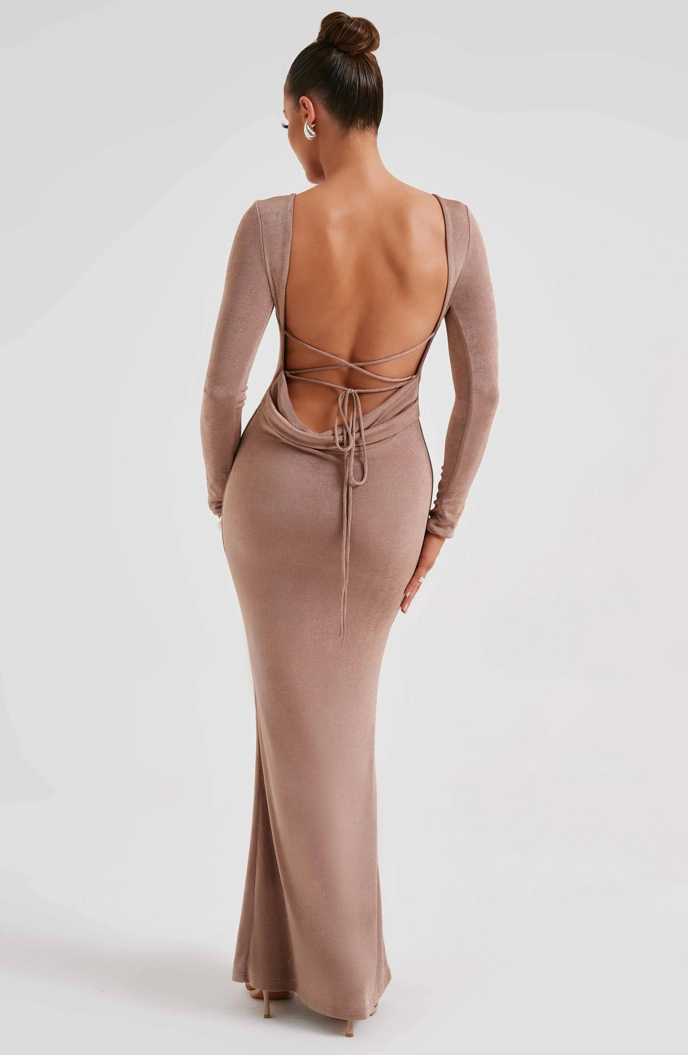 Anastassia Maxi Dress - Chocolate sold by Babyboo Fashion product image thumbnail 2