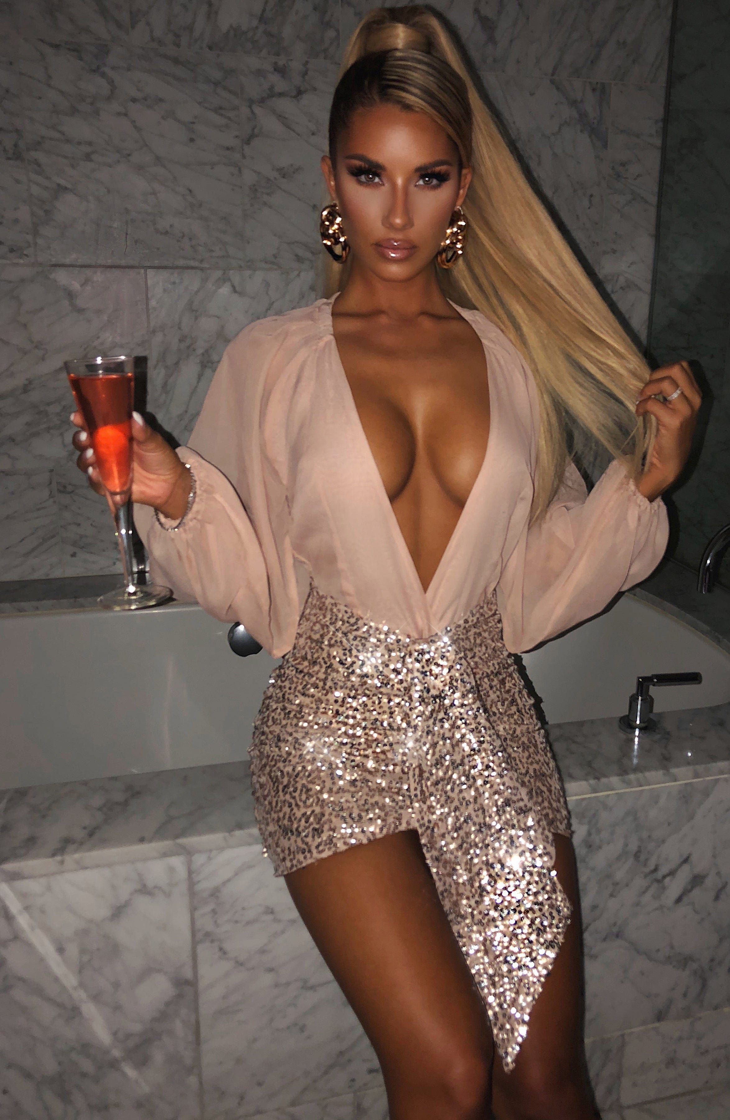 Daniella Bodysuit - Nude sold by Babyboo Fashion product image thumbnail 3