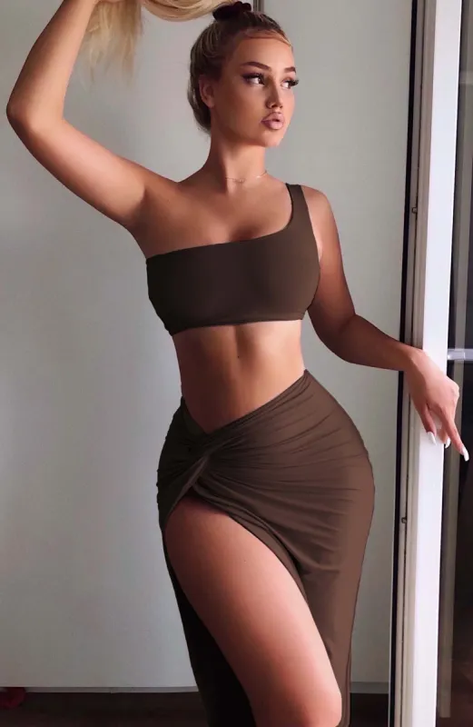 Lia Crop - Chocolate sold by Babyboo Fashion