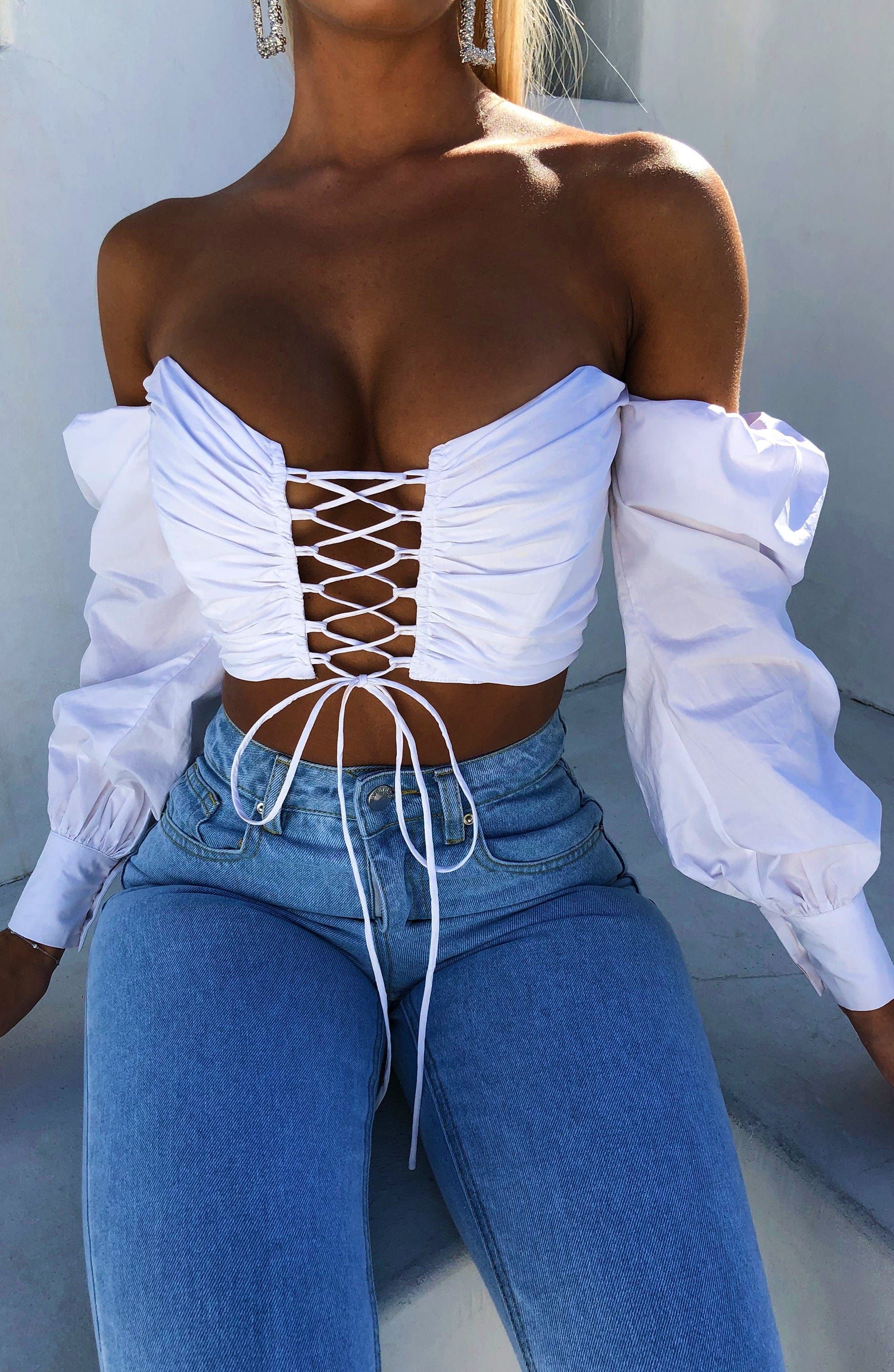 Ella Top - White sold by Babyboo Fashion