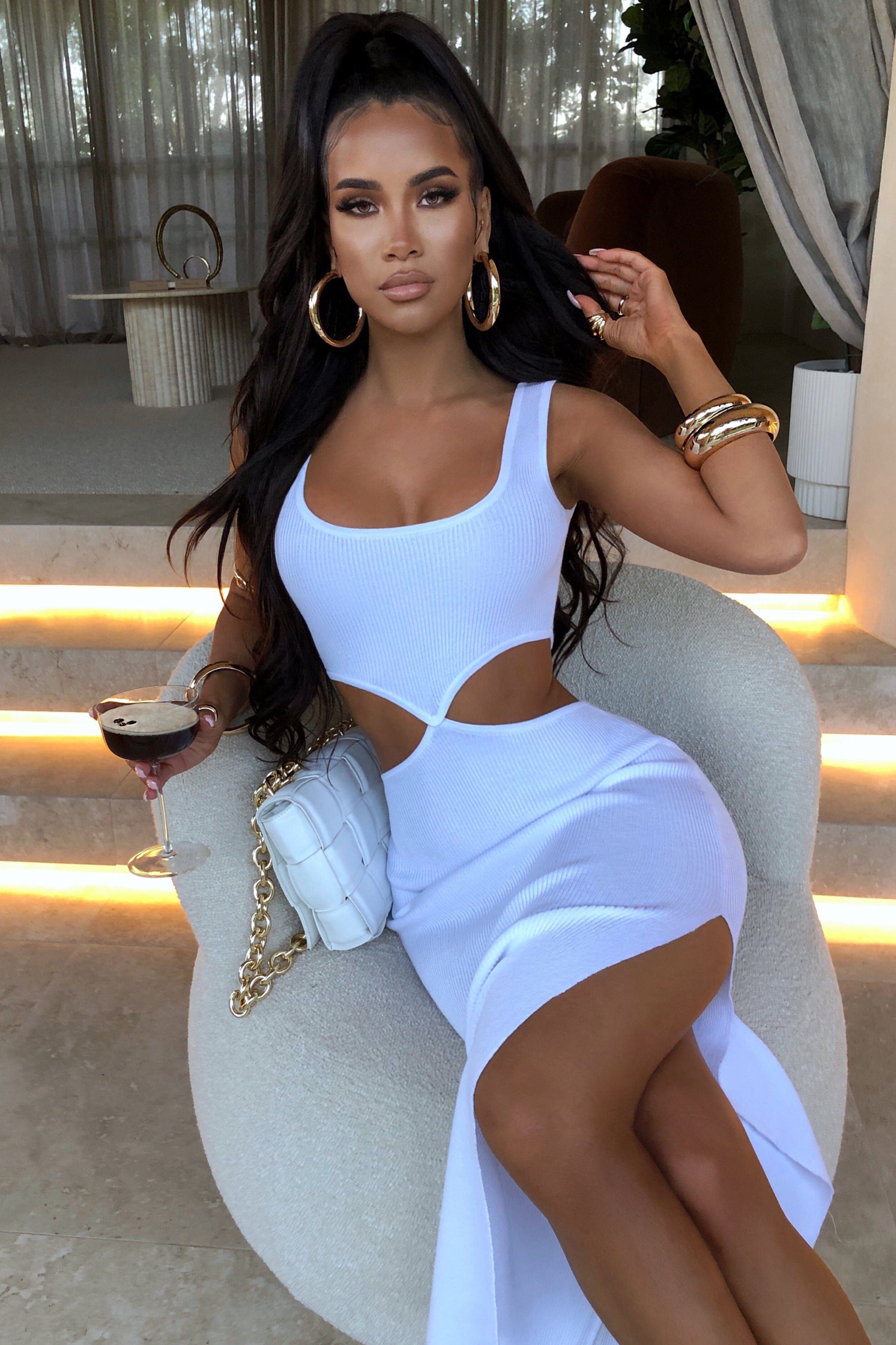 Catrina Midi Dress - White sold by Babyboo Fashion product image thumbnail 6