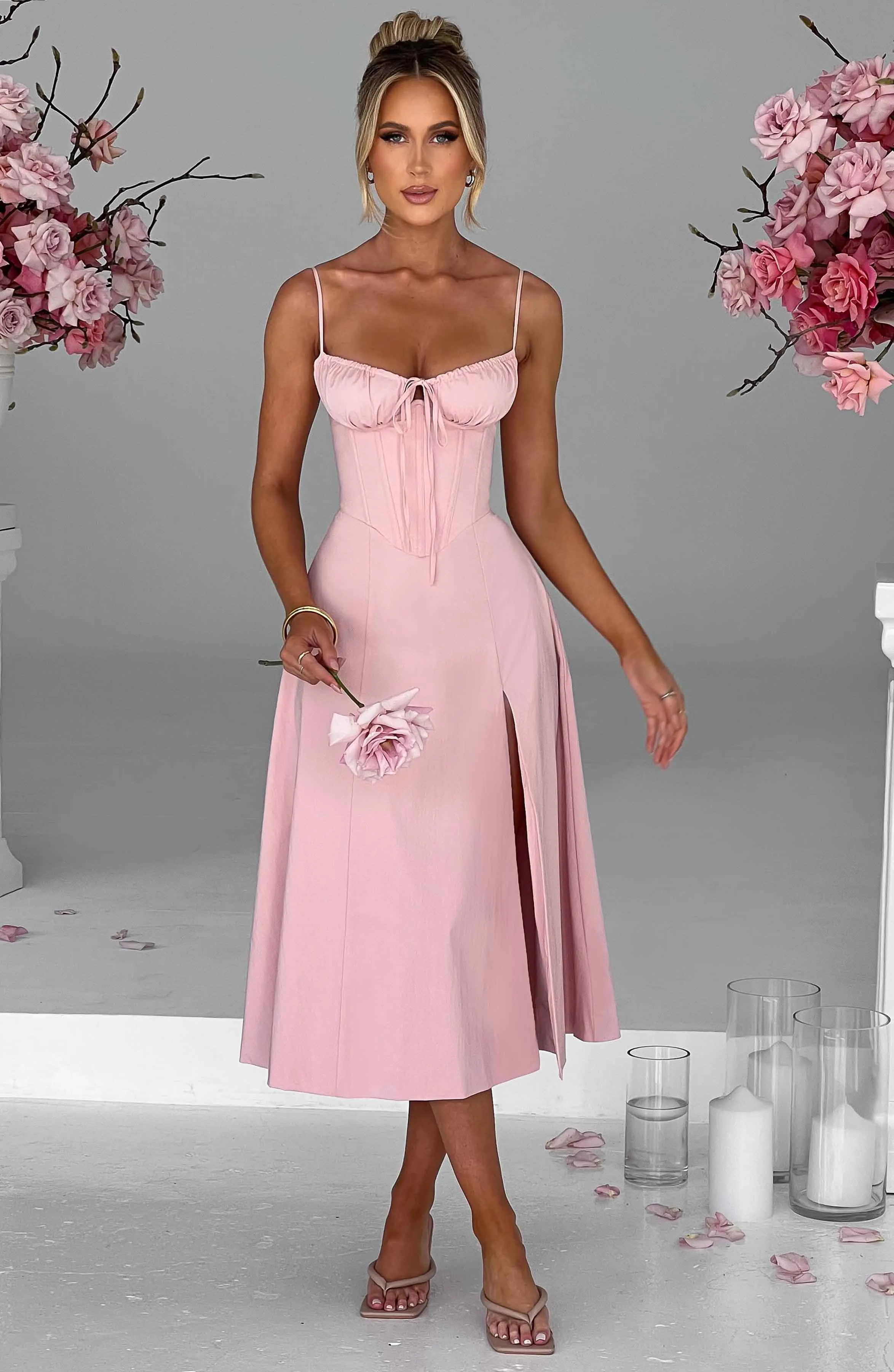 Deanna Midi Dress - Blush sold by Babyboo Fashion product image thumbnail 4