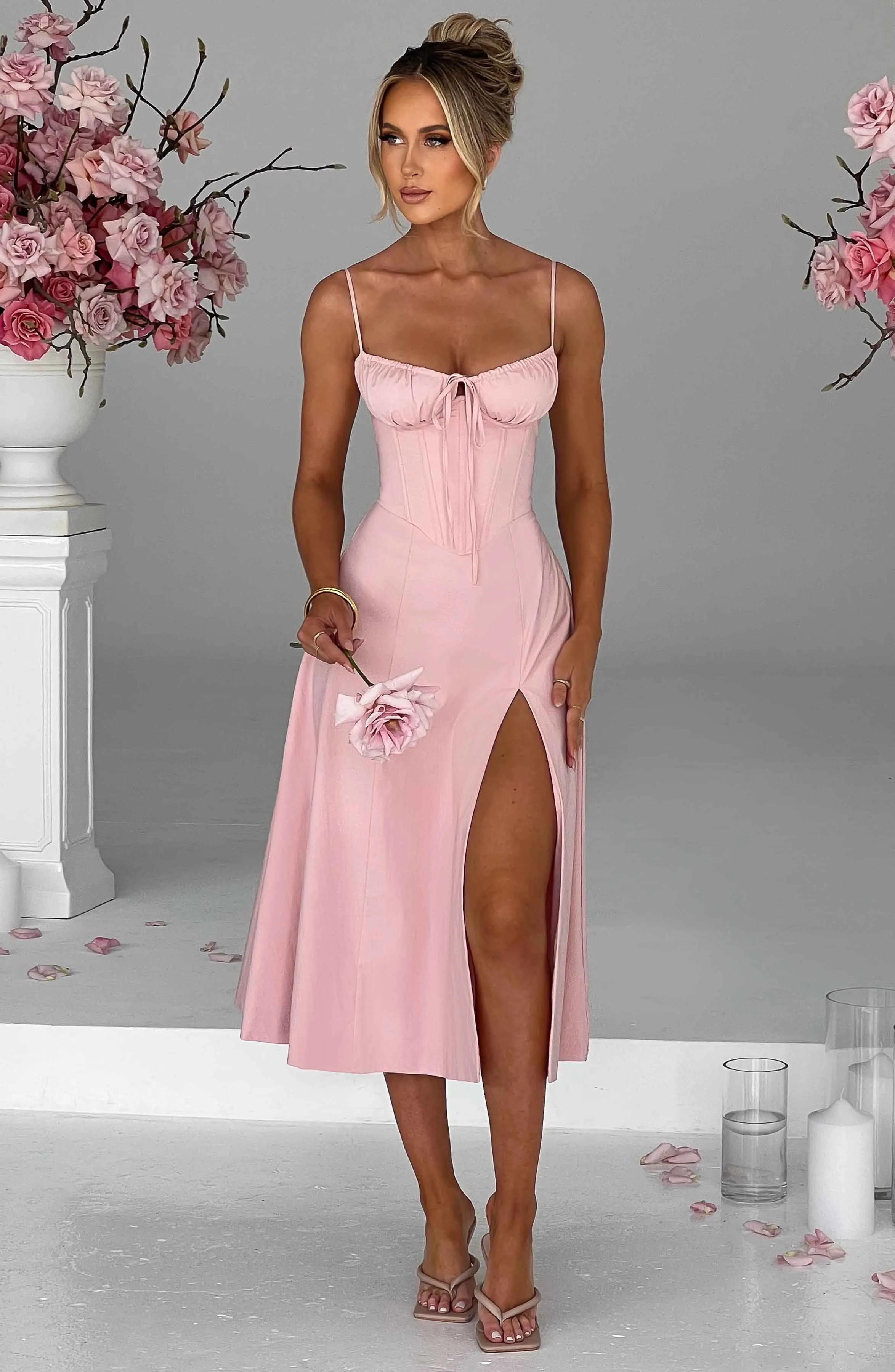 Deanna Midi Dress - Blush sold by Babyboo Fashion product image thumbnail 3