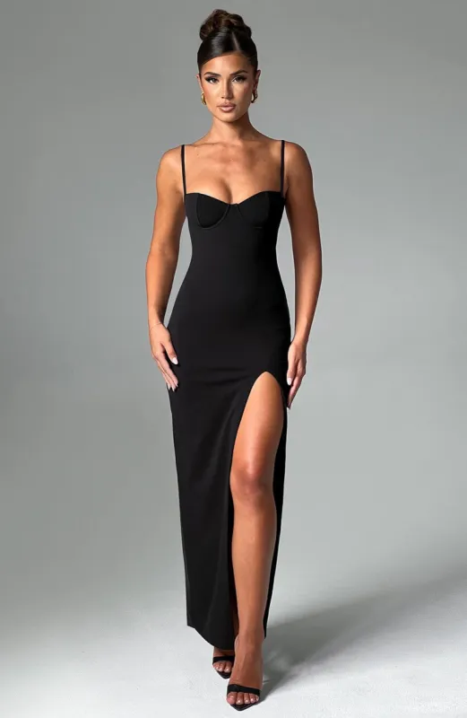 Asteria Maxi Dress - Black sold by Babyboo Fashion