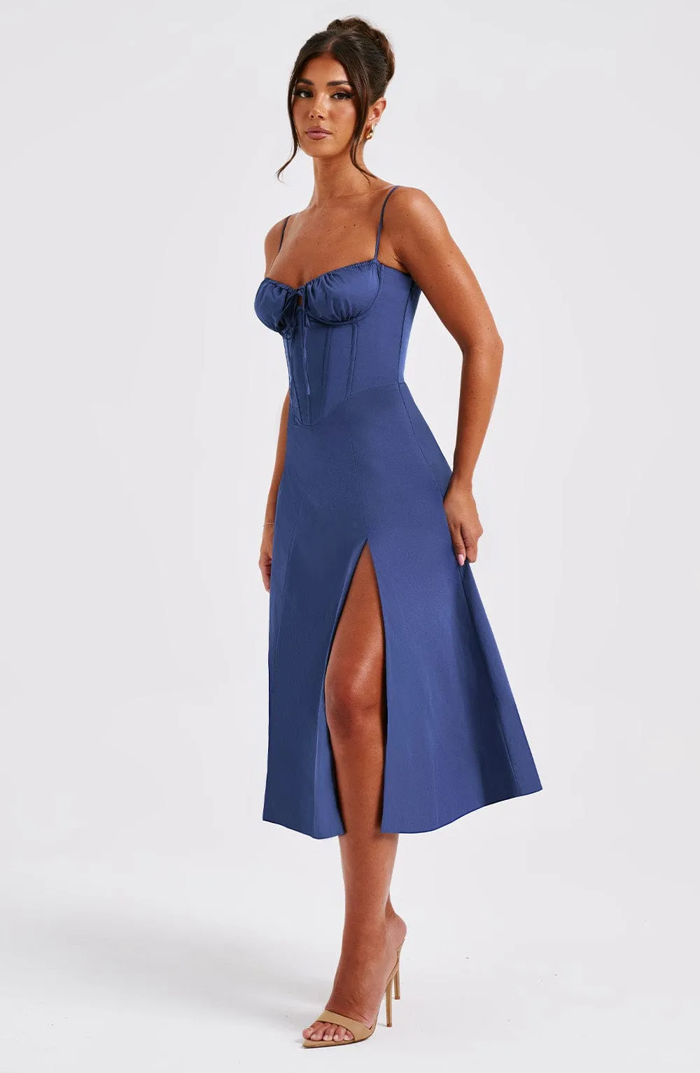 Deanna Midi Dress - Navy sold by Babyboo Fashion product image thumbnail 3