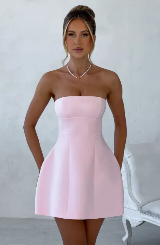 Asha Mini Dress - Blush made by Babyboo Fashion