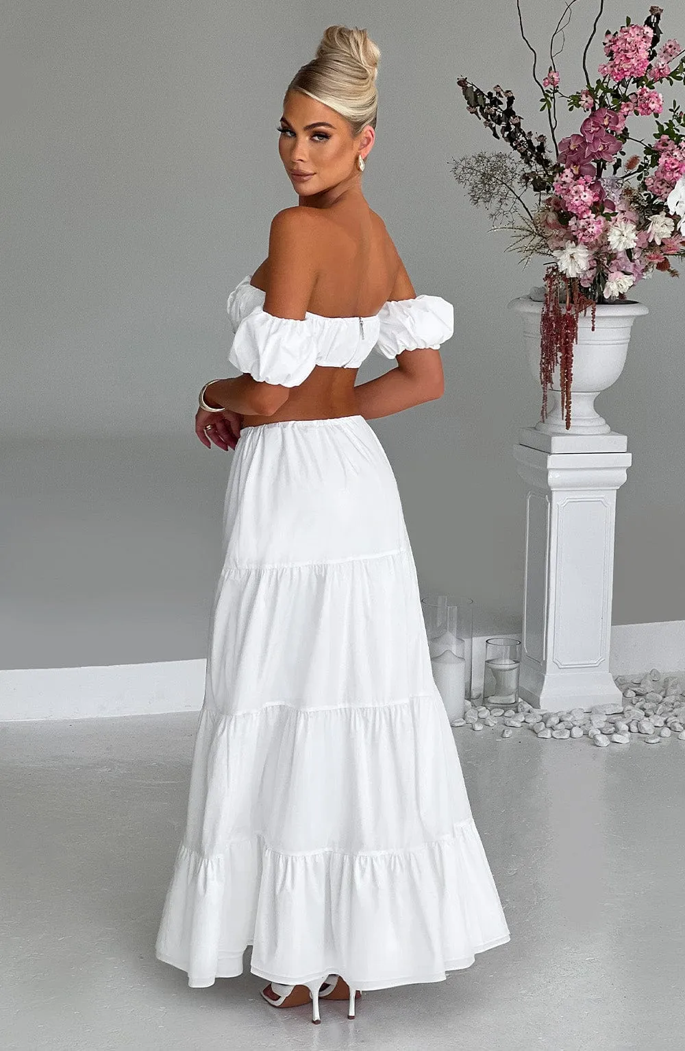 Carmen Maxi Skirt - Ivory sold by Babyboo Fashion product image thumbnail 4