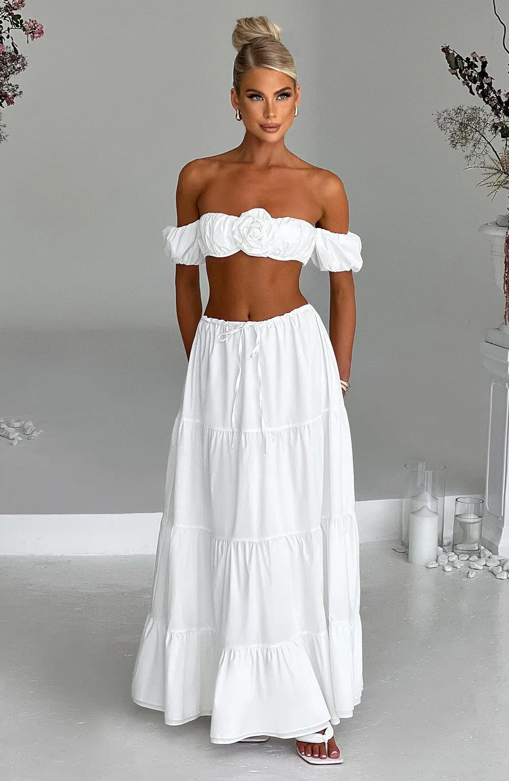 Carmen Maxi Skirt - Ivory sold by Babyboo Fashion product image thumbnail 5