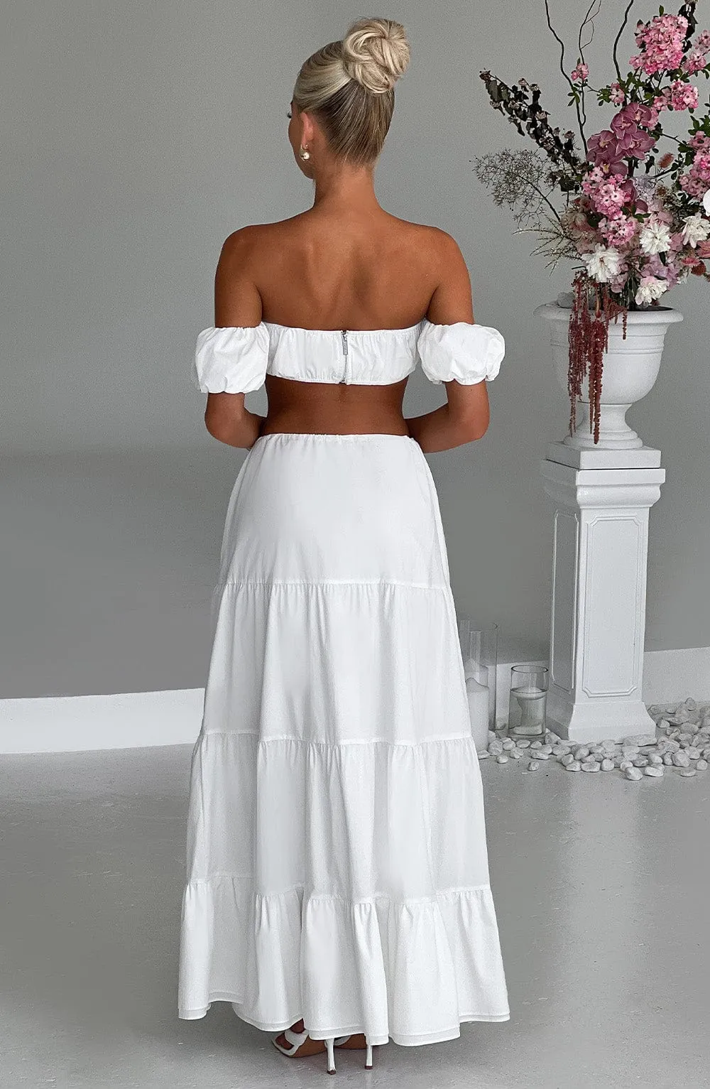 Carmen Maxi Skirt - Ivory sold by Babyboo Fashion product image thumbnail 2