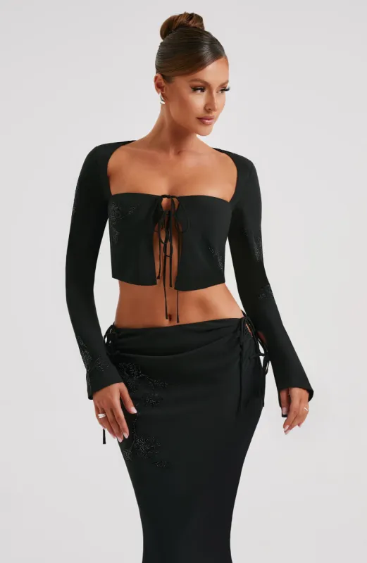 Reo Top - Black sold by Babyboo Fashion